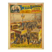Vertelt Brothers Zoological Marvels Circus Poster