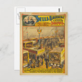 Vertelt Brothers Zoological Marvels Circus Poster Briefkaart (Voorkant / Achterkant)