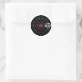 VERTEMPT ME NIET RONDE STICKER (Tas)