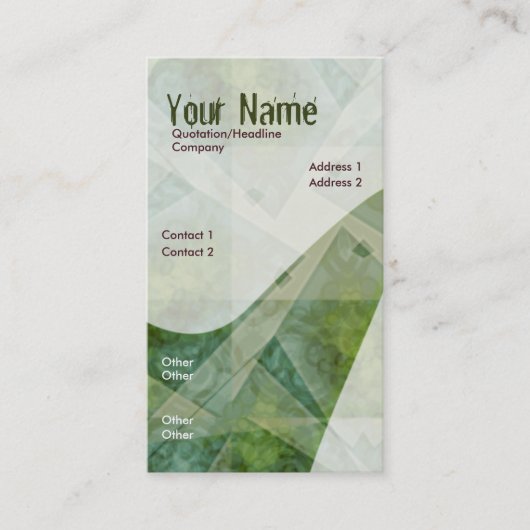 Verticaal #2-Visitekaartje van Aerialistica Visitekaartje (Voorkant)