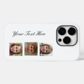 Verticaal 3-foto Aangepast Case-Mate iPhone Case (Achterkant (horizontaal))