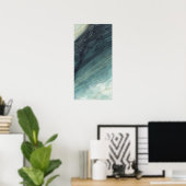 Verticaal Abstract Zeegezicht Moderne Abstracte Ku Poster (Thuiskantoor)