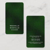 Verticaal afgerond Groen Uniek Ontwerp met hoek Visitekaartje (Voorkant / Achterkant)