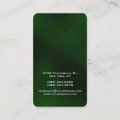 Verticaal afgerond Groen Uniek Ontwerp met hoek Visitekaartje (Achterkant)