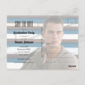 Verticaal Afstuderen Foto opslaan Datum Briefkaart (Achterkant)