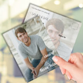 Verticaal Afstuderen Foto opslaan Datum Briefkaart