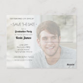 Verticaal Afstuderen Foto opslaan Datum Briefkaart (Achterkant)