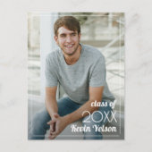 Verticaal Afstuderen Foto opslaan Datum Briefkaart (Voorkant)