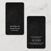 Verticaal artistiek grijs, uniek ontwerp visitekaartje (Voorkant / Achterkant)