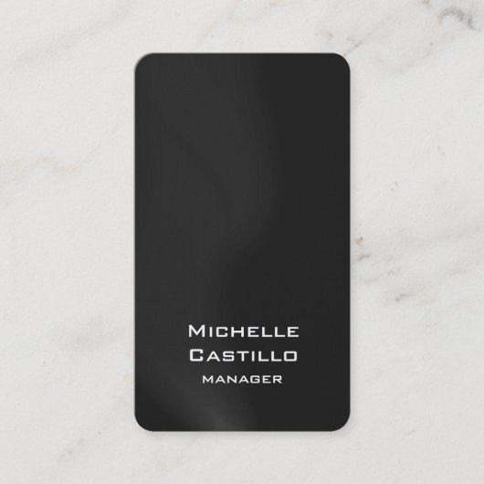 Verticaal artistieke grijze golven Uniek ontwerp Visitekaartje (Voorkant)