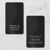 Verticaal artistieke grijze golven Uniek ontwerp Visitekaartje (Voorkant / Achterkant)