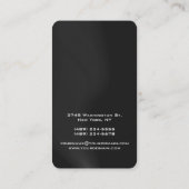 Verticaal artistieke grijze golven Uniek ontwerp Visitekaartje (Achterkant)