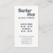 Verticaal barber- en haarzout visitekaartje (Achterkant)