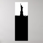 Verticaal beeld van het Poster van de Liberty Silh (Voorkant)