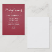 Verticaal bestuur Amaranth Visitekaartje (Voorkant / Achterkant)