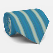 Verticaal blauw streped Trendy Modern One-of-Kind Stropdas (Opgerold)