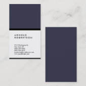 Verticaal blauw-witte rendy consultant Manager Visitekaartje (Voorkant / Achterkant)