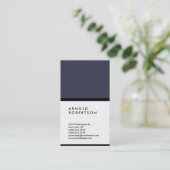 Verticaal blauw-witte rendy consultant Manager Visitekaartje (Staand voorkant)