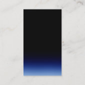 Verticaal blauw zwart aantrekkelijk Visitekaartje (Achterkant)
