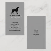 Verticaal Bluetick Coonhound Silhouette Visitekaartje (Voorkant / Achterkant)
