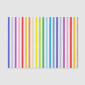 Verticaal brederspectrum regenboog en witte streep tissuepapier (Voorkant)