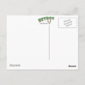 Verticaal Briefkaart bestemming Parijs (Achterkant)