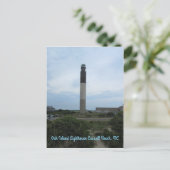 Verticaal Briefkaart eiken-eilandvuurtoren (Staand voorkant)