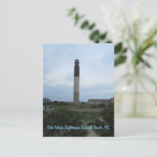 Verticaal Briefkaart eiken-eilandvuurtoren (Staand voorkant)