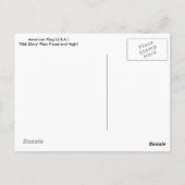 Verticaal Briefkaart met Amerikaanse vlag (Achterkant)