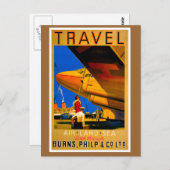 Verticaal Briefkaart voor lucht-, Zee- en landverv (Voorkant / Achterkant)