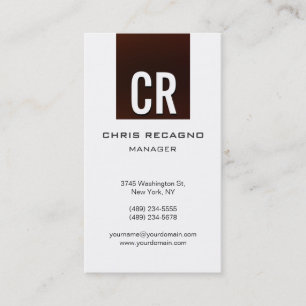 Verticaal Browny Red White Background Visitekaartj Visitekaartje