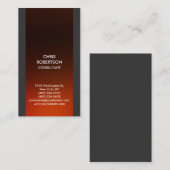 Verticaal bruin rood Oranje Visitekaartje (Voorkant / Achterkant)