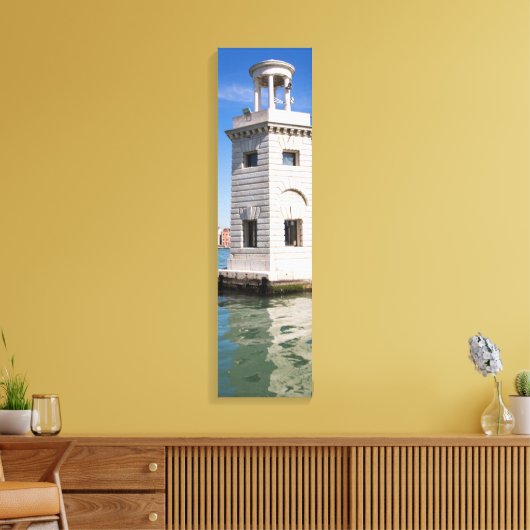 Verticaal canvas vuurtoren San Giorgio Maggiore (Insitu (Woonkamer))