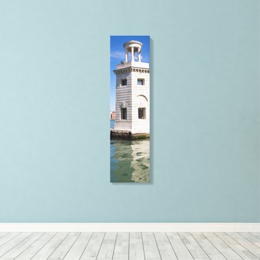 Verticaal canvas vuurtoren San Giorgio Maggiore (Insitu (Houten vloer))