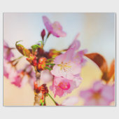 Verticaal cluster van Sakura-bloemen Cadeaupapier (Vlak)