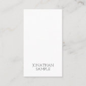 Verticaal creatief minimalistisch ontwerp modern visitekaartje (Voorkant)