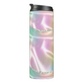 Verticaal Donker Paarse scriptnaam, iriserend Thermosbeker (Geroteerd rechts)