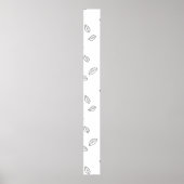 Verticaal, donkergrijs voetteken poster (Voorkant)