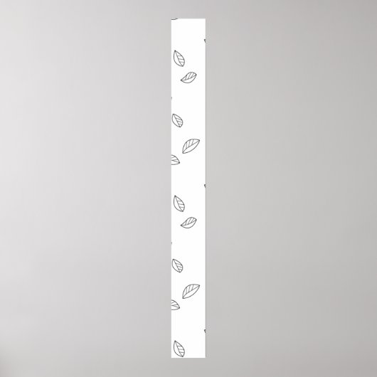 Verticaal, donkergrijs voetteken poster (Voorkant)