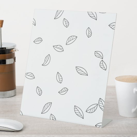 Verticaal, donkergrijs voetteken reclamebord met voetstuk (Insitu)