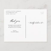 Verticaal doorstromende dankjewel Briefkaart (Achterkant)