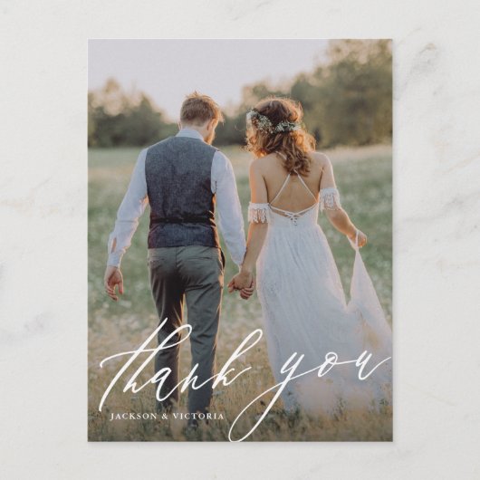 Verticaal doorstromende dankjewel Briefkaart (Voorkant)