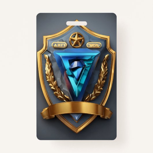 Verticaal | Duurzame Custom ID Kaart Houder voor E Badge (Voorkant)