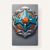 Verticaal | Duurzame Custom ID Kaart Houder voor E Badge (Achterkant)