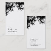 Verticaal elegant indrukwekkend floreel patroon in visitekaartje (Voorkant / Achterkant)