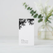 Verticaal elegant indrukwekkend floreel patroon in visitekaartje (Staand voorkant)