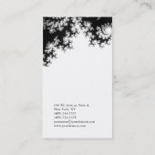 Verticaal elegant indrukwekkend floreel patroon in visitekaartje (Achterkant)