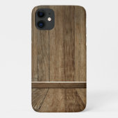 Verticaal en horizontaal houten patroon Case-Mate iPhone case (Achterkant)