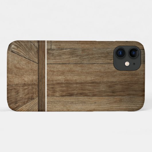 Verticaal en horizontaal houten patroon Case-Mate iPhone case (Achterkant (horizontaal))