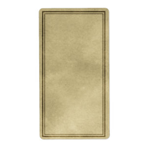 Verticaal etiket voor gewone apotheker